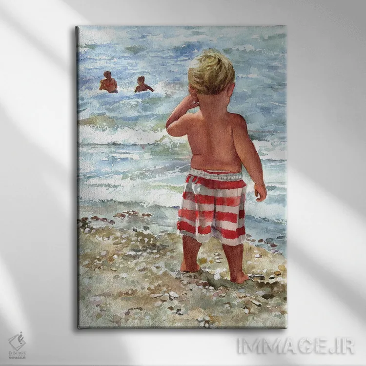 تابلو دکوراتیو تماشاگر آرزومند اثر جودیت استاین - نمای روبهرو روی دیوار