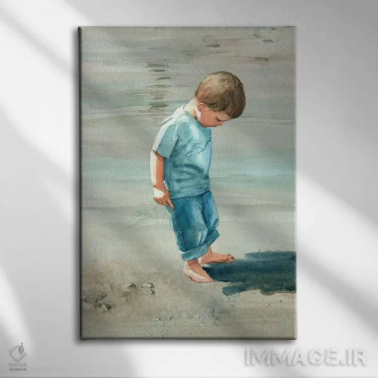 تابلو دکوراتیو من و سایه ام اثر جودیت استاین - نمای روبهرو روی دیوار