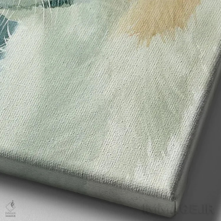 تابلو دکوراتیو ولش کورگی پمبروک اثر جودیت استاین - نمای نزدیک بافت بوم