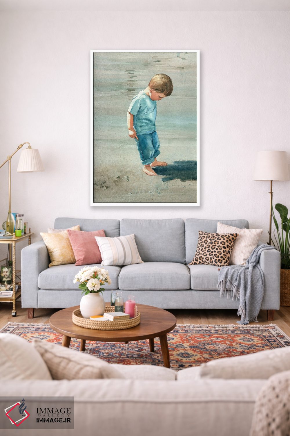 تابلو دکوراتیو من و سایه ام اثر جودیت استاین - D1W