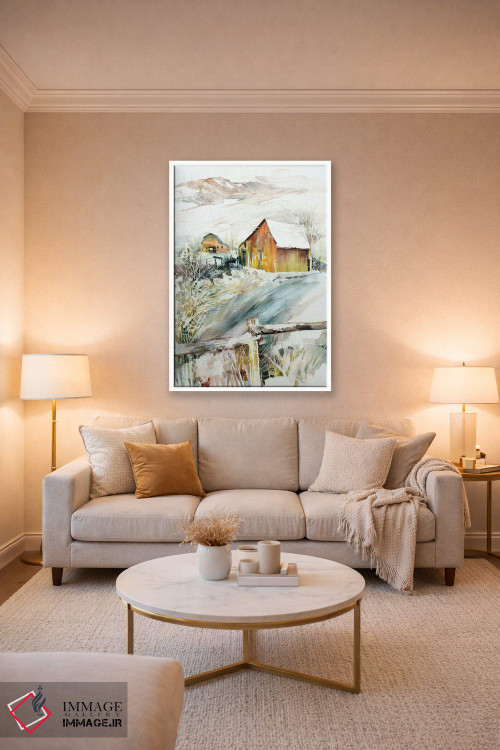 تابلو دکوراتیو اولین برف اثر جودیت استاین - D3W