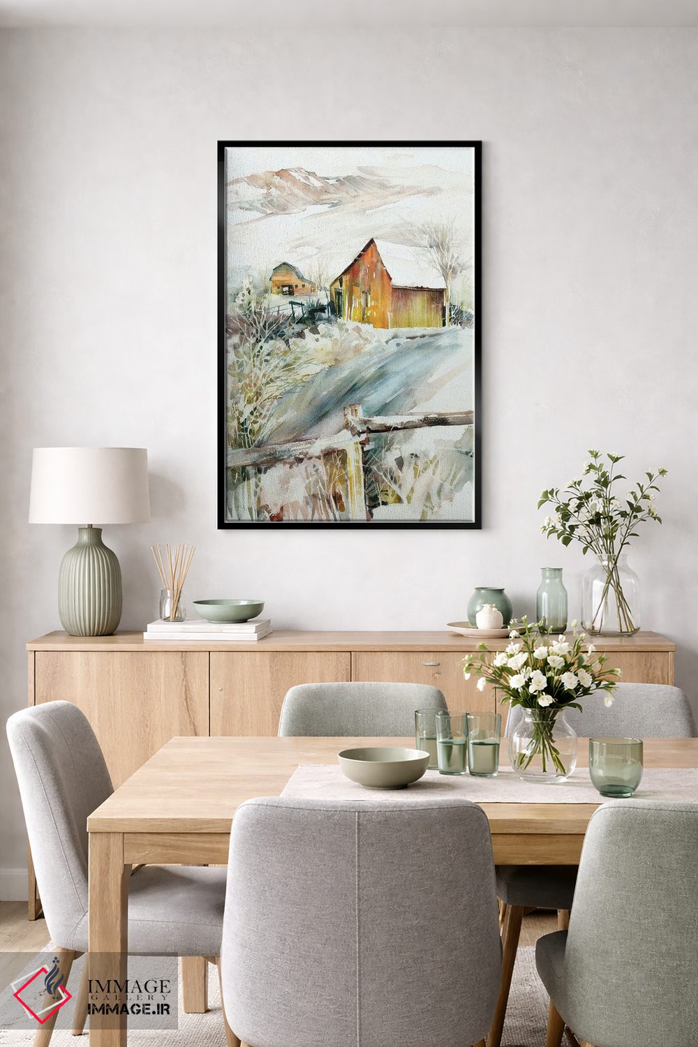 تابلو دکوراتیو اولین برف اثر جودیت استاین - D6B