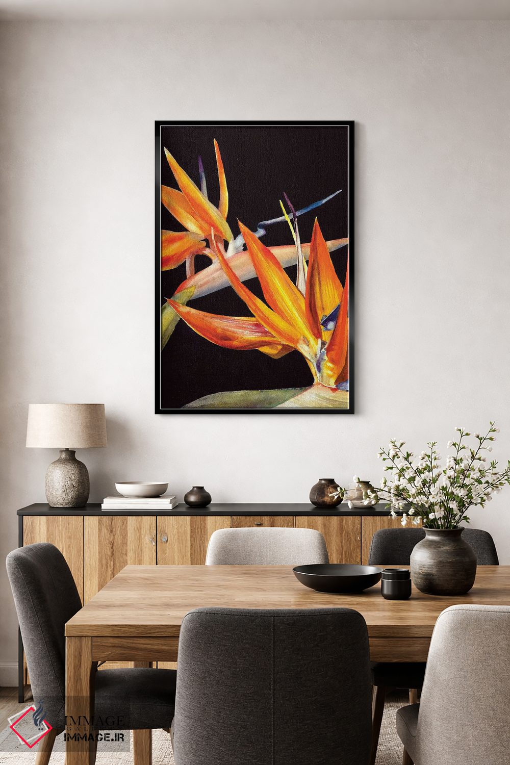 تابلو دکوراتیو پرنده بهشت اثر جودیت استاین - D4B