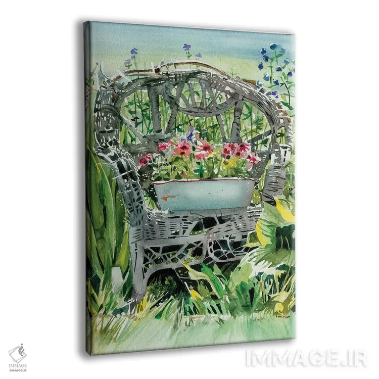 تابلو دکوراتیو صندلی در استراحت اثر جودیت استاین - نمای پرسپکتیو محصول