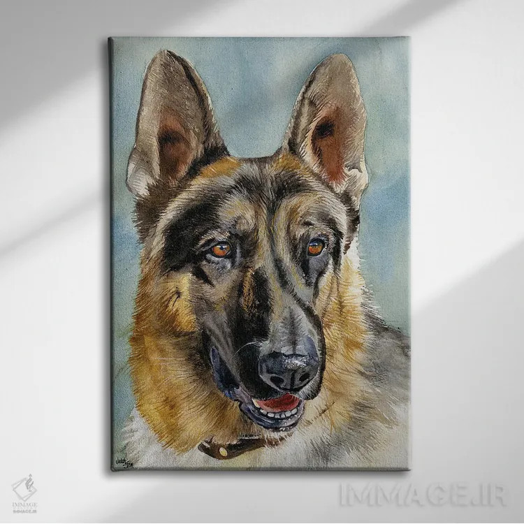 تابلو دکوراتیو هوش و قدرت جسمانی اثر جودیت استاین - نمای روبهرو روی دیوار