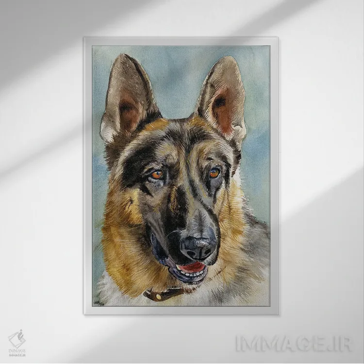 تابلو دکوراتیو هوش و قدرت جسمانی اثر جودیت استاین - نمای قابدار سفید