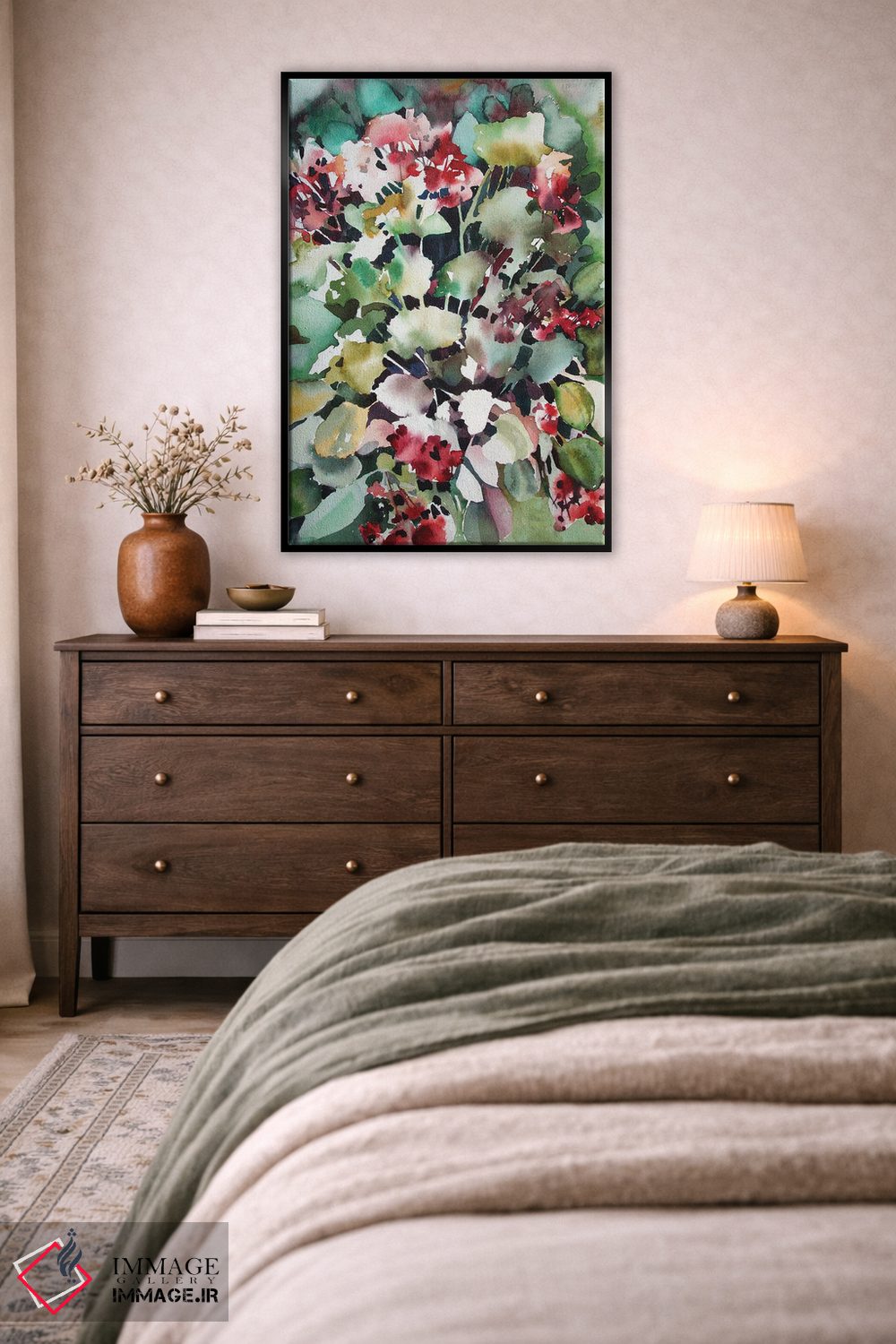 تابلو دکوراتیو شمعدانی ها اثر جودیت استاین - D4B