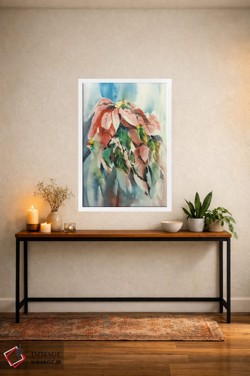 تابلو دکوراتیو پوینستیا اثر جودیت استاین - D3W