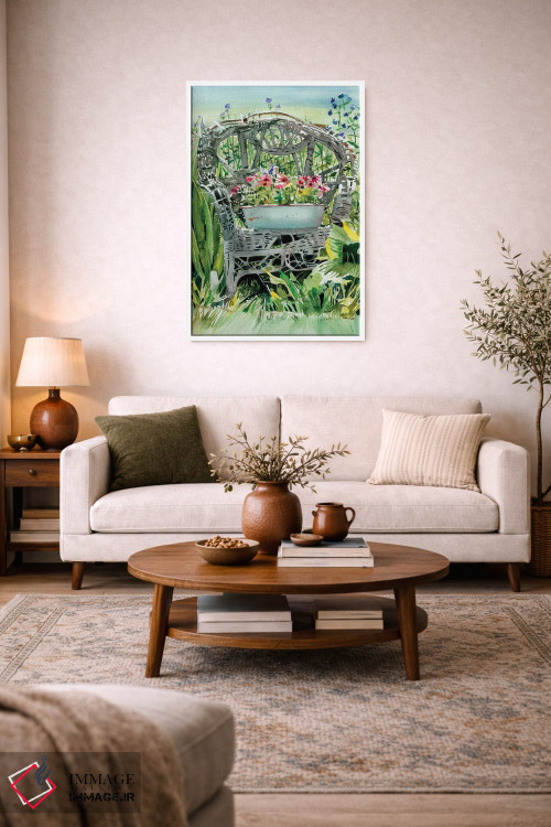 تابلو دکوراتیو صندلی در استراحت اثر جودیت استاین - D3W