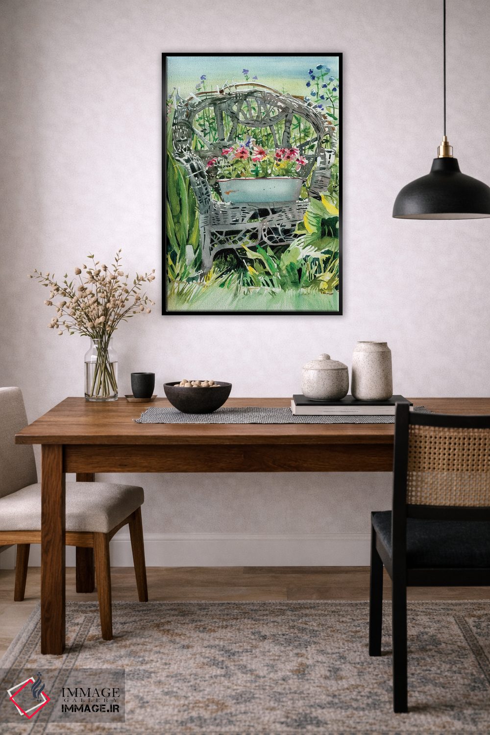 تابلو دکوراتیو صندلی در استراحت اثر جودیت استاین - D6B