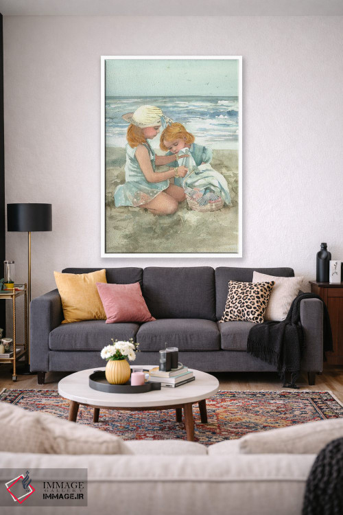 تابلو دکوراتیو مهمانی پتو ساحلی اثر جودیت استاین - D1W