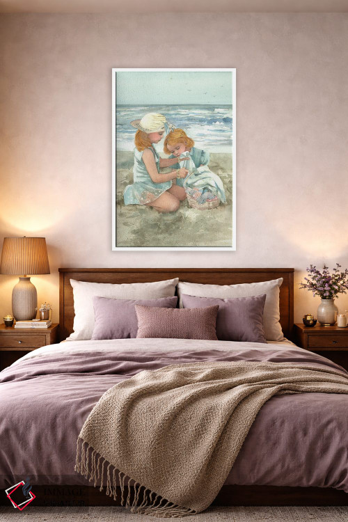 تابلو دکوراتیو مهمانی پتو ساحلی اثر جودیت استاین - D4W