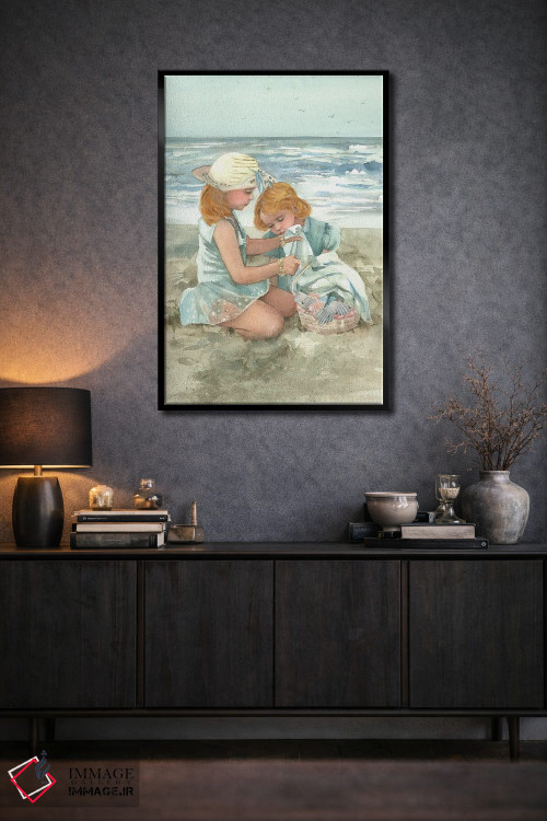 تابلو دکوراتیو مهمانی پتو ساحلی اثر جودیت استاین - D3B
