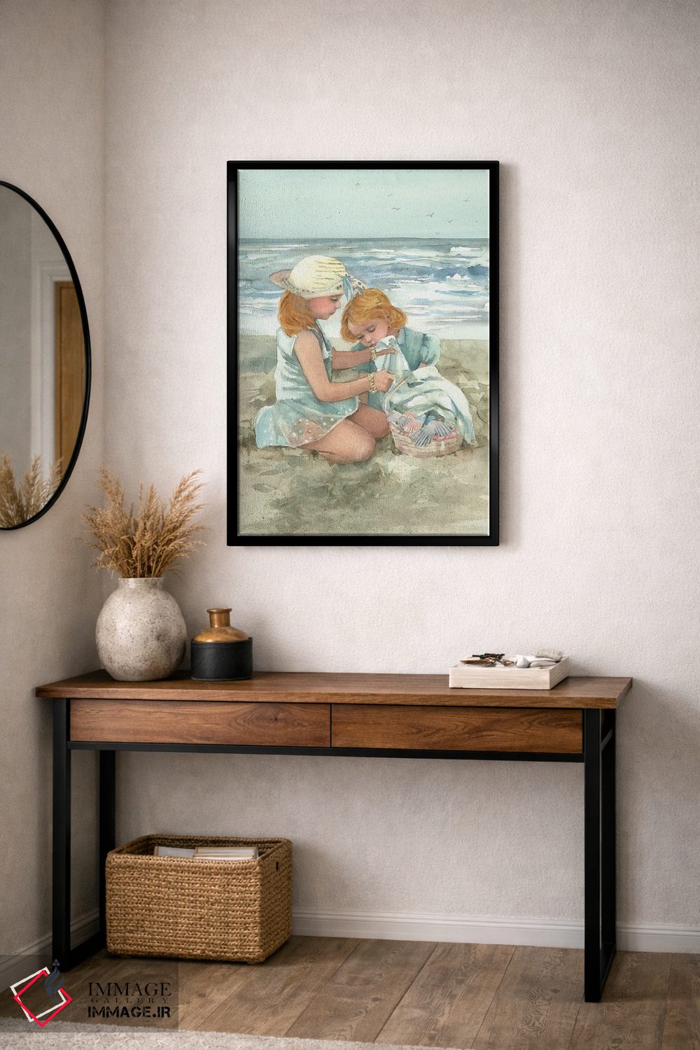 تابلو دکوراتیو مهمانی پتو ساحلی اثر جودیت استاین - D5B