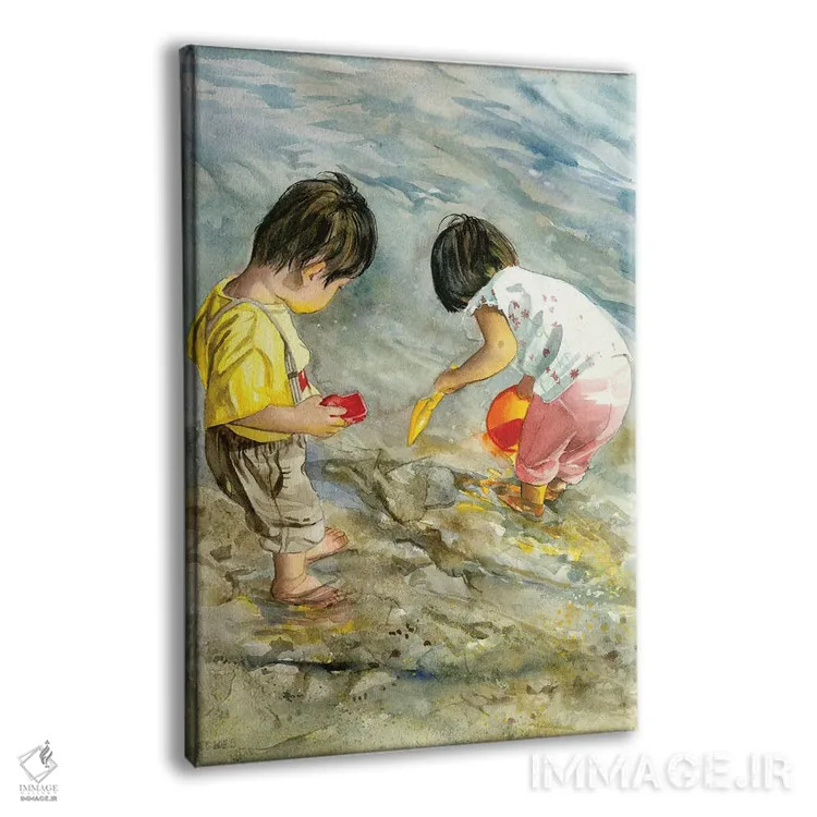 تابلو دکوراتیو جست وجوی خط ساحلی اثر جودیت استاین - نمای پرسپکتیو محصول