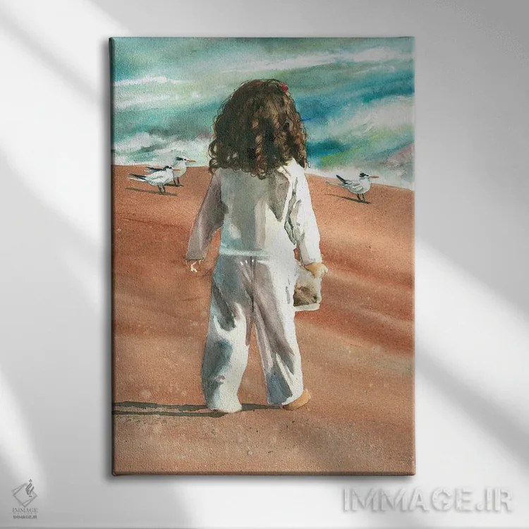 تابلو دکوراتیو برای احتیاط اثر جودیت استاین - نمای روبهرو روی دیوار