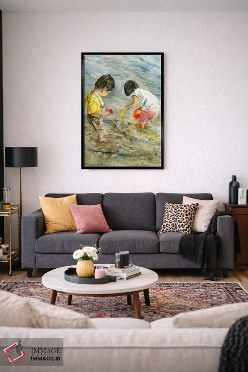 تابلو دکوراتیو جست وجوی خط ساحلی اثر جودیت استاین - D3B