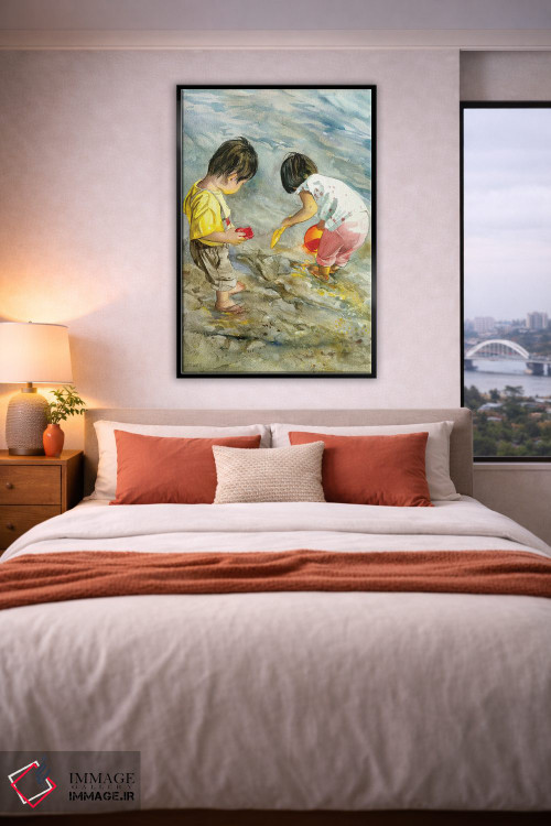 تابلو دکوراتیو جست وجوی خط ساحلی اثر جودیت استاین - D4B