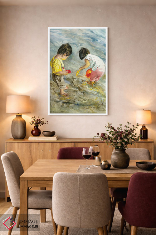 تابلو دکوراتیو جست وجوی خط ساحلی اثر جودیت استاین - D5W