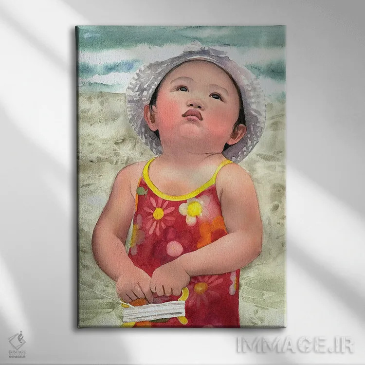 تابلو دکوراتیو به آسمان نگاه کن اثر جودیت استاین - نمای روبهرو روی دیوار