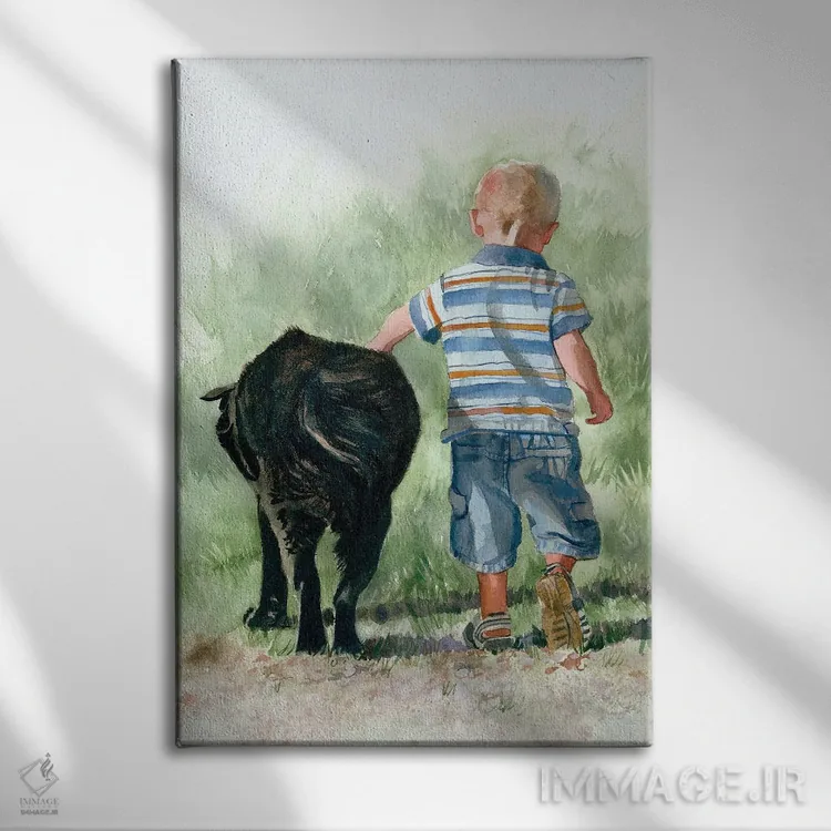 تابلو دکوراتیو باید عاشق سگ ها بود اثر جودیت استاین - نمای روبهرو روی دیوار