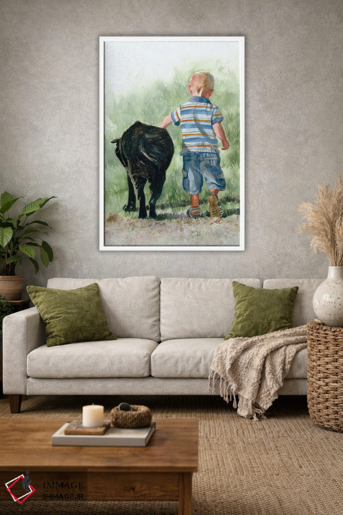 تابلو دکوراتیو باید عاشق سگ ها بود اثر جودیت استاین - D1W