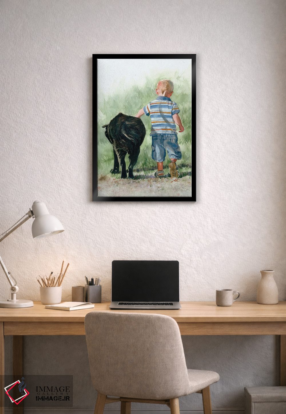 تابلو دکوراتیو باید عاشق سگ ها بود اثر جودیت استاین - D2B