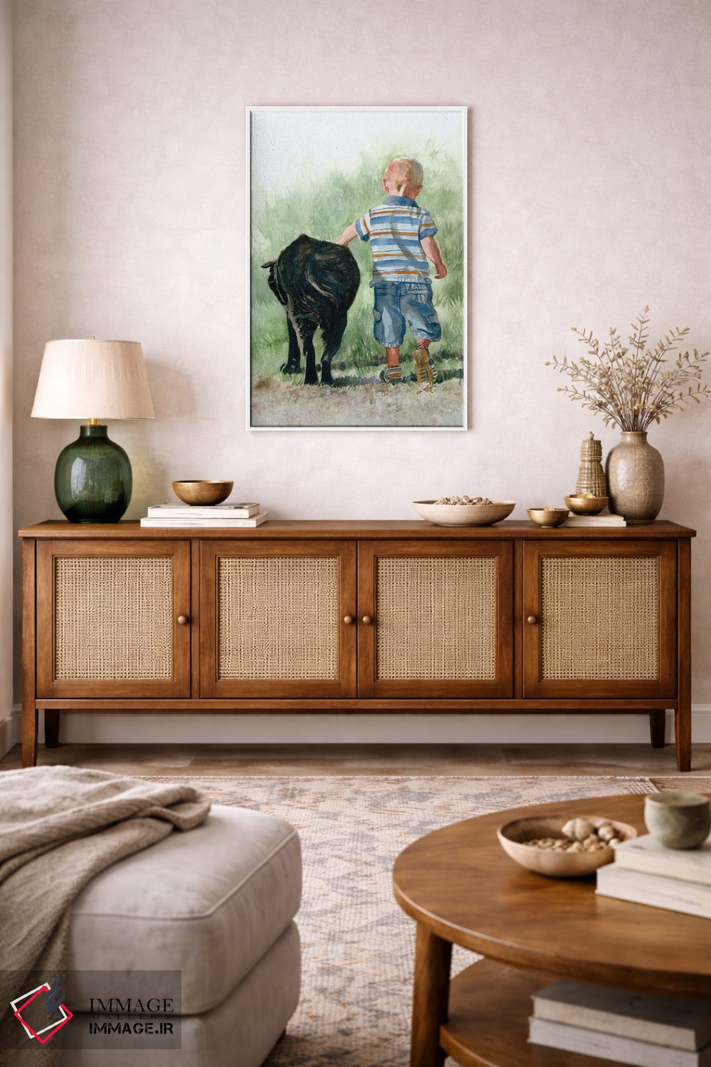 تابلو دکوراتیو باید عاشق سگ ها بود اثر جودیت استاین - D3W