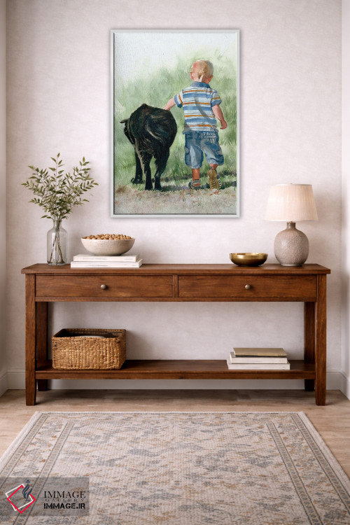 تابلو دکوراتیو باید عاشق سگ ها بود اثر جودیت استاین - D4W