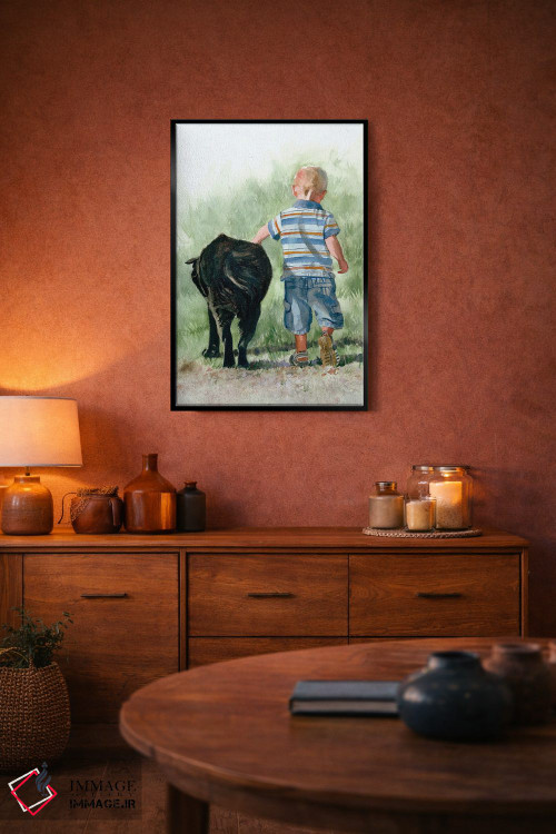 تابلو دکوراتیو باید عاشق سگ ها بود اثر جودیت استاین - D6B