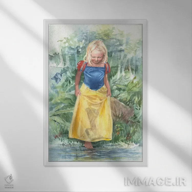 تابلو دکوراتیو سفیدبرفی اثر جودیت استاین - نمای قابدار سفید