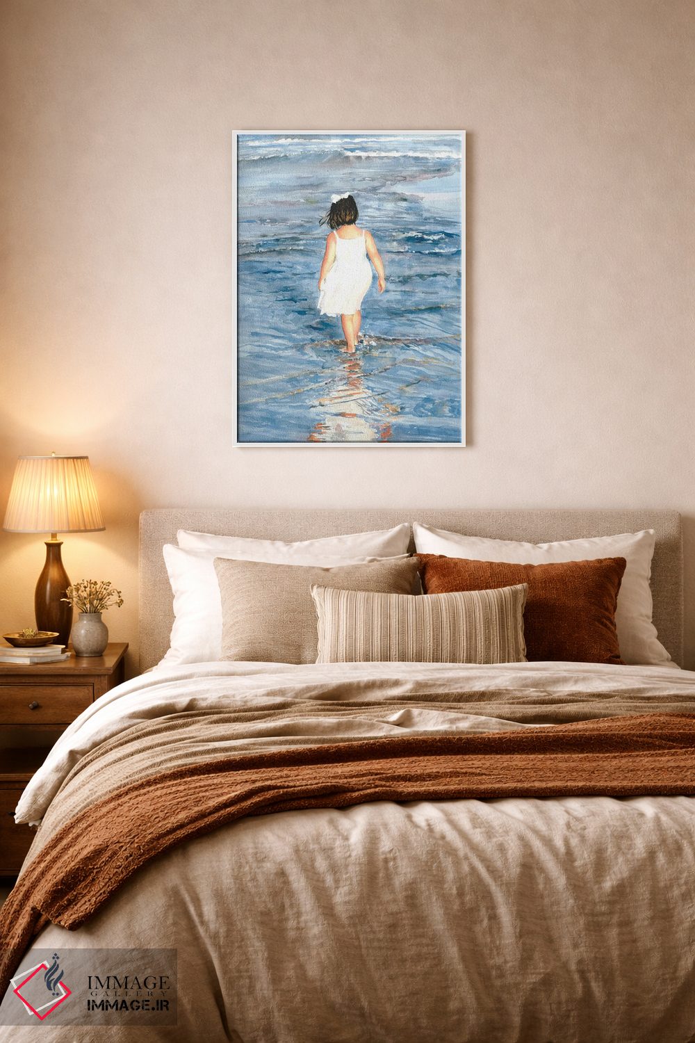 تابلو دکوراتیو آماده برای پا زدن در آب اثر جودیت استاین - D6W