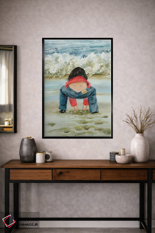 تابلو دکوراتیو جعبه شن بازی اثر جودیت استاین - D1B