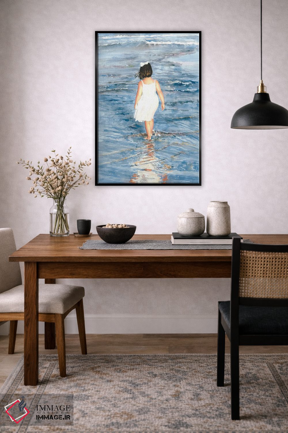 تابلو دکوراتیو آماده برای پا زدن در آب اثر جودیت استاین - D4B