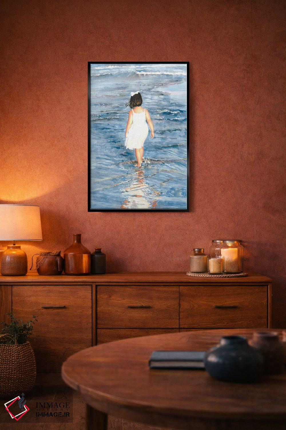 تابلو دکوراتیو آماده برای پا زدن در آب اثر جودیت استاین - D5B