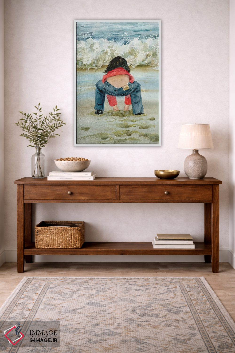 تابلو دکوراتیو جعبه شن بازی اثر جودیت استاین - D3W