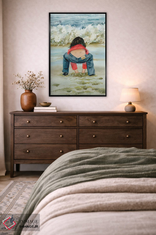 تابلو دکوراتیو جعبه شن بازی اثر جودیت استاین - D5B