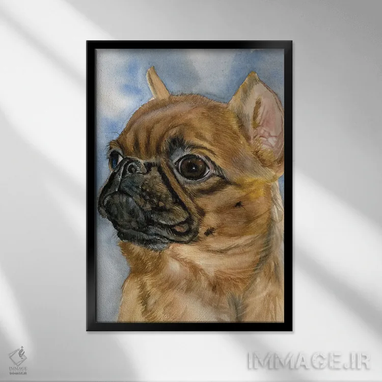 تابلو دکوراتیو همراه همیشه حاضر اثر جودیت استاین - نمای قابدار مشکی