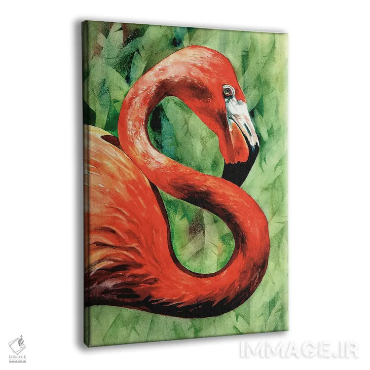 تابلو دکوراتیو فلامینگو اثر جودیت استاین - نمای پرسپکتیو محصول