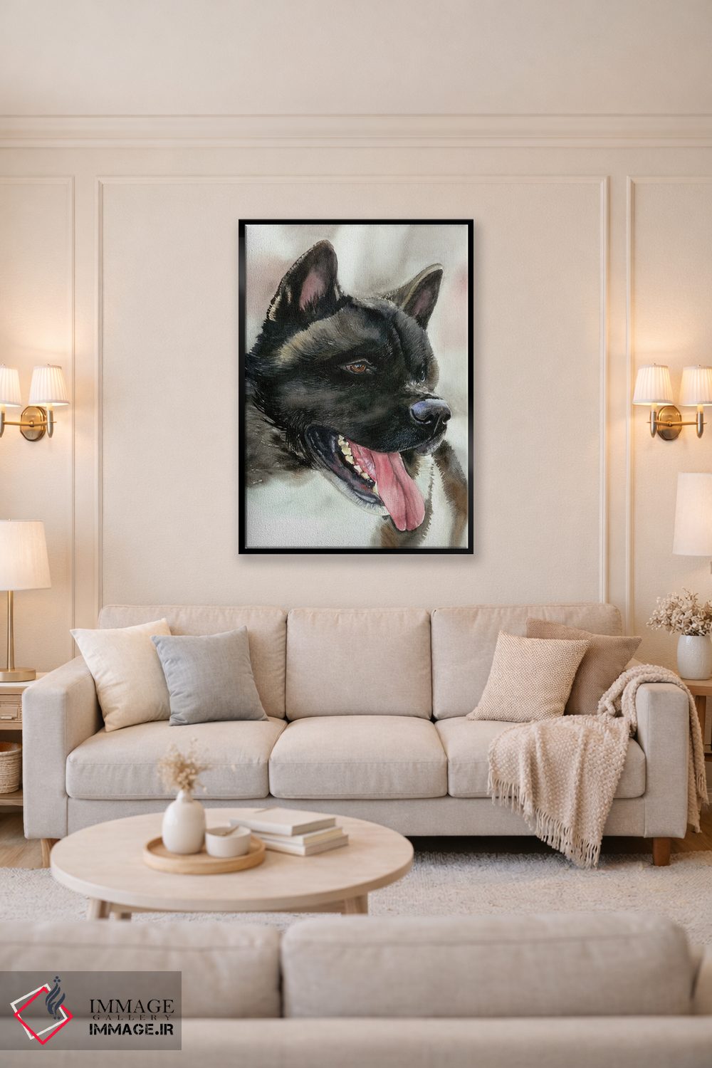 تابلو دکوراتیو آکیتا اینو اثر جودیت استاین - D5B