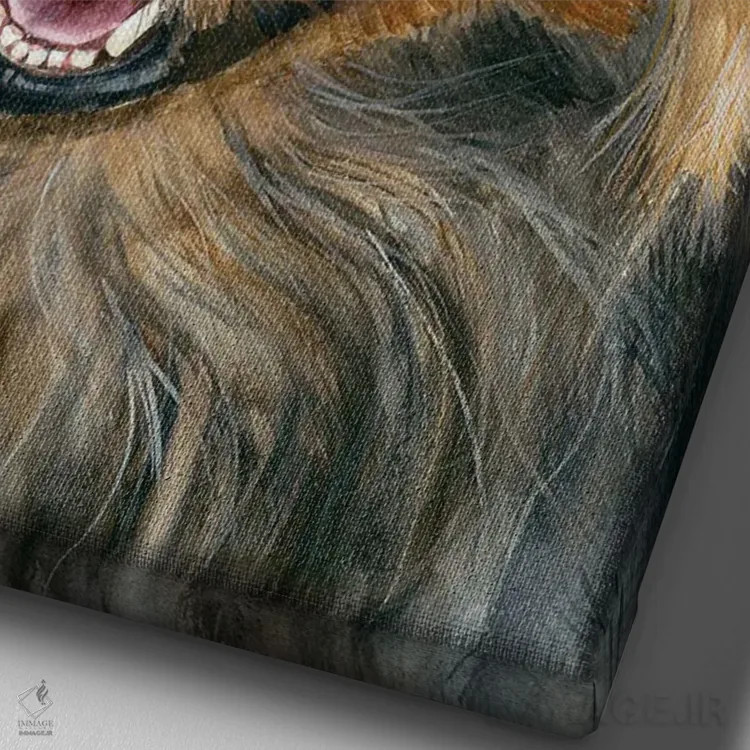 تابلو دکوراتیو استرالیا اثر جودیت استاین - نمای نزدیک بافت بوم