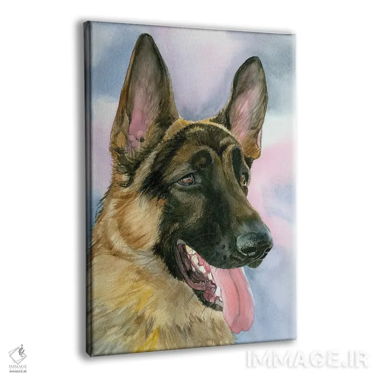تابلو دکوراتیو سگ مامور مخفی اثر جودیت استاین - نمای پرسپکتیو محصول