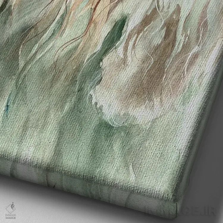 تابلو دکوراتیو سگ نجیب اثر جودیت استاین - نمای نزدیک بافت بوم