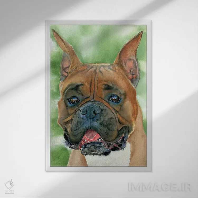 تابلو دکوراتیو یواش یواش پیش برو اثر جودیت استاین - نمای قابدار سفید