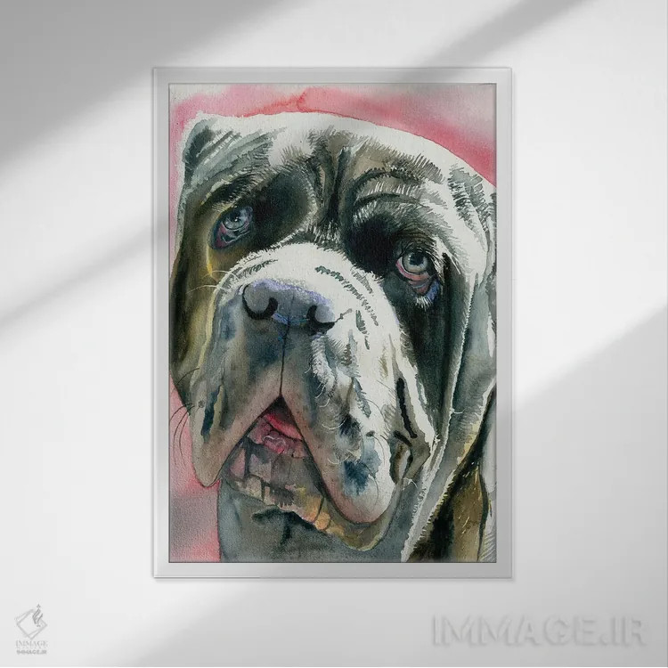 تابلو دکوراتیو نئو اثر جودیت استاین - نمای قابدار سفید