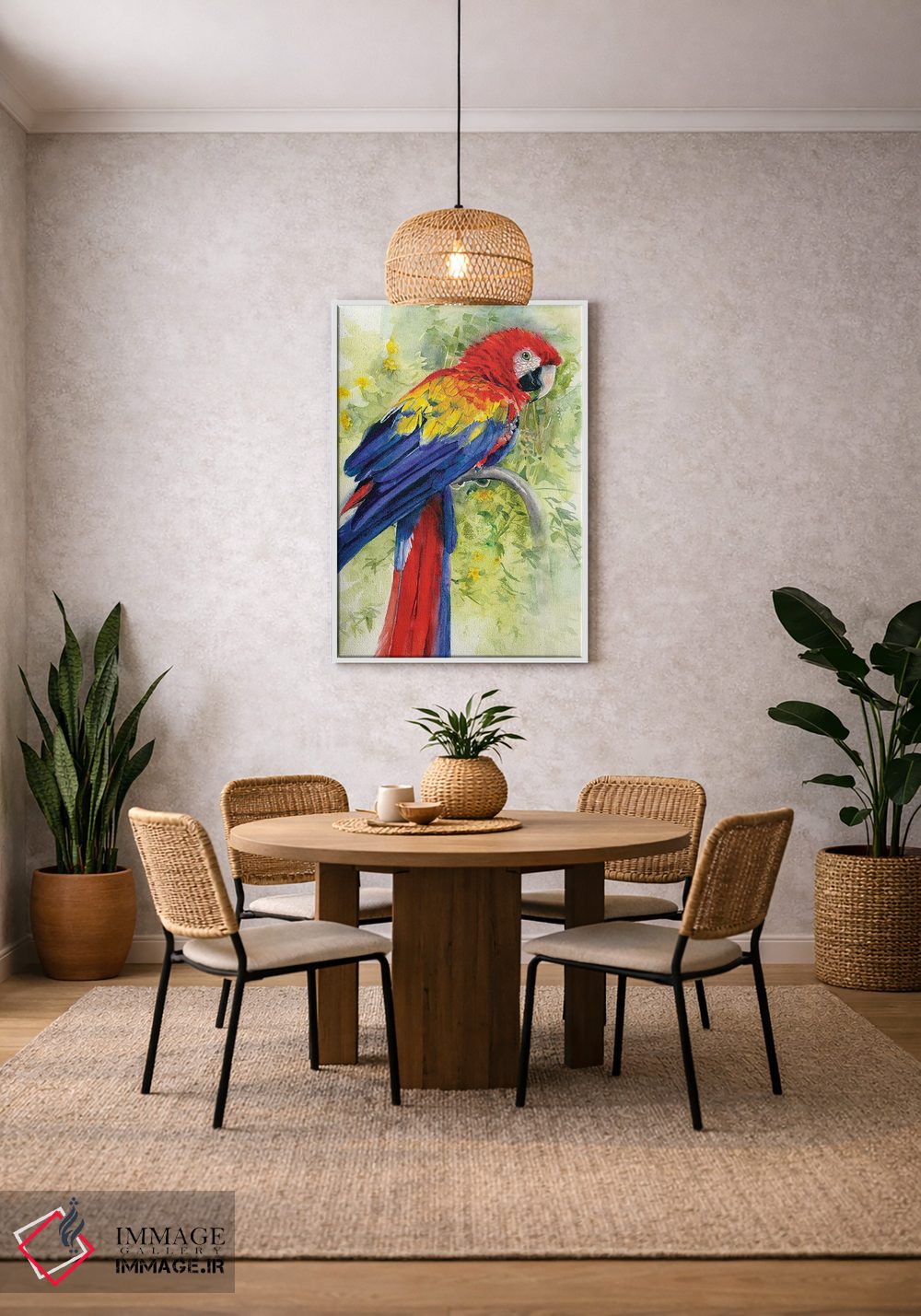 تابلو دکوراتیو ماکائوی سرخ اثر جودیت استاین - D2W