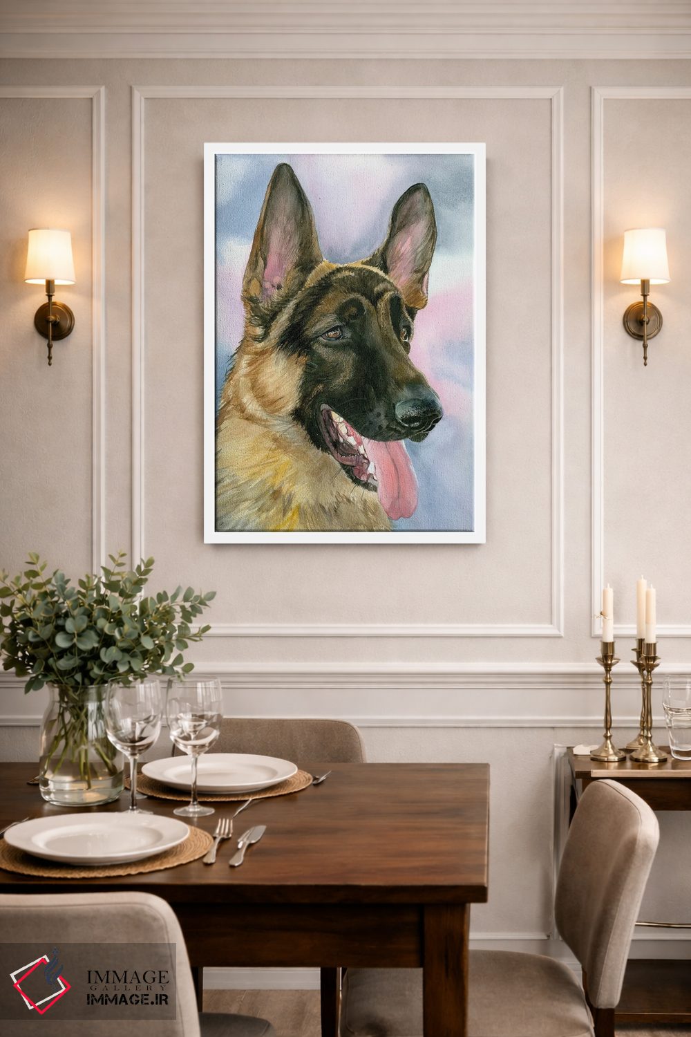 تابلو دکوراتیو سگ مامور مخفی اثر جودیت استاین - D1W