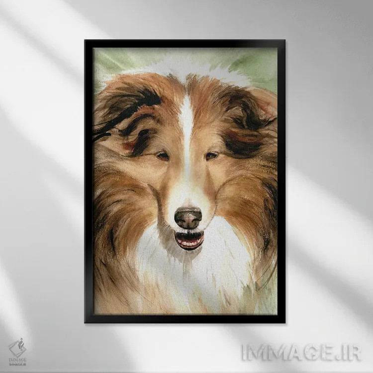 تابلو دکوراتیو شلتای اثر جودیت استاین - نمای قابدار مشکی