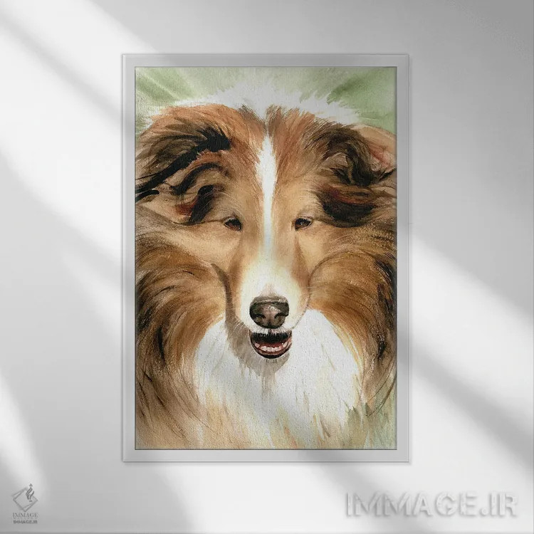 تابلو دکوراتیو شلتای اثر جودیت استاین - نمای قابدار سفید