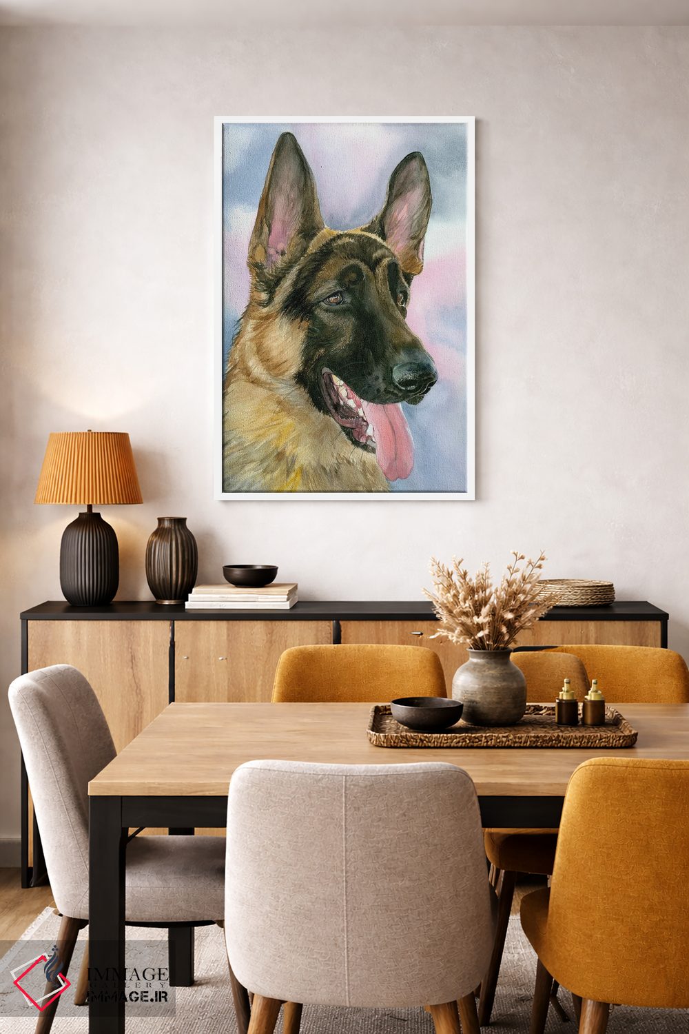 تابلو دکوراتیو سگ مامور مخفی اثر جودیت استاین - D5W